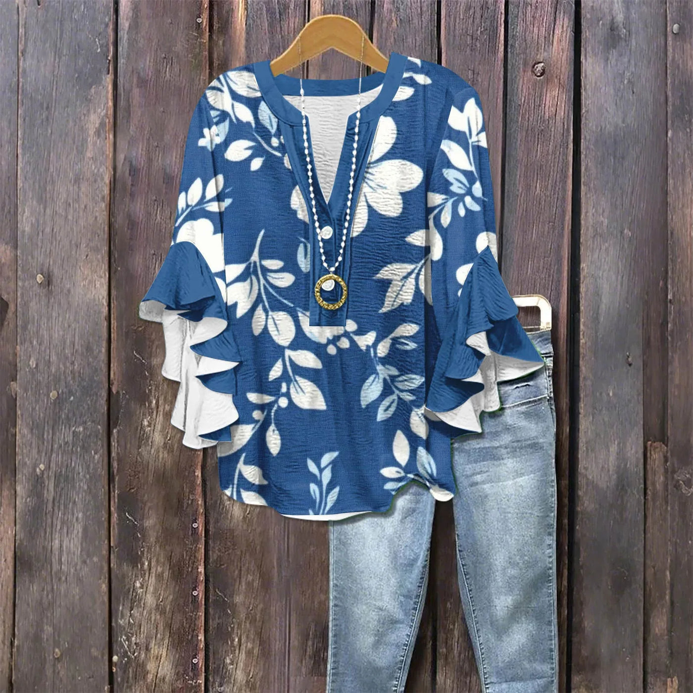 Silk blouse "Garden Party" – Soft & sophisticated
