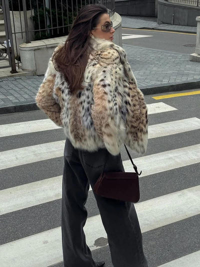 Faux fur jacket "Sunset Soirée" – Elegant & refined