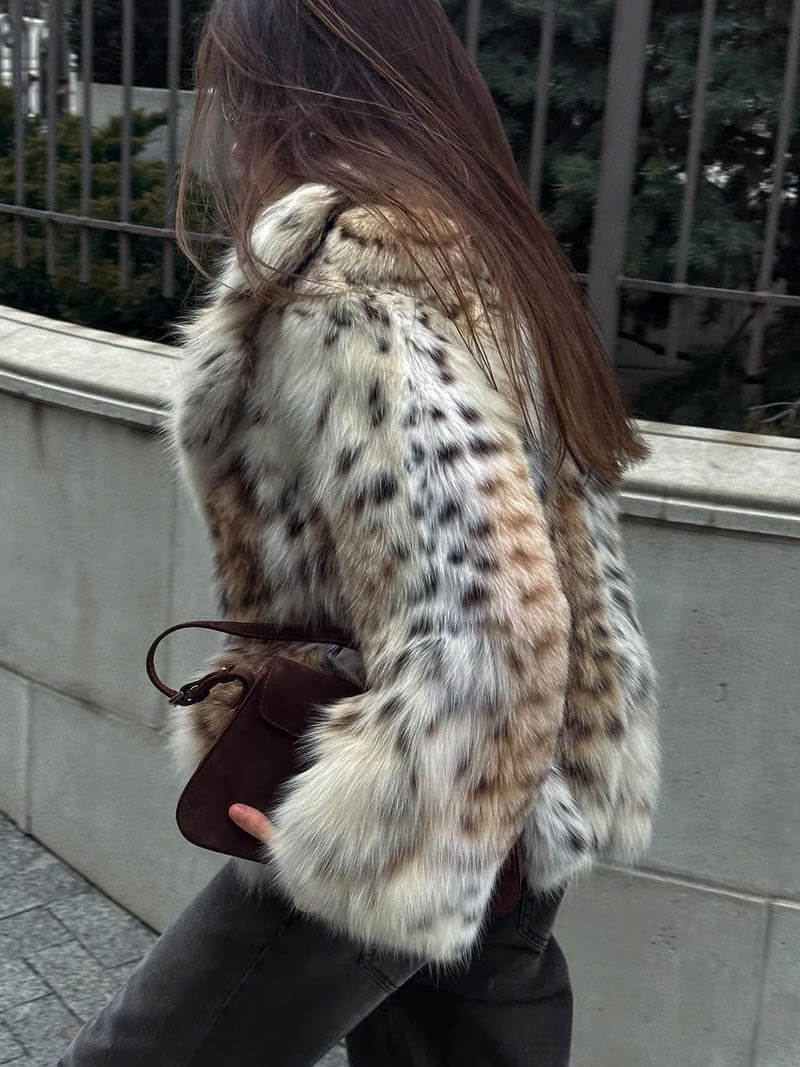 Faux fur jacket "Sunset Soirée" – Elegant & refined