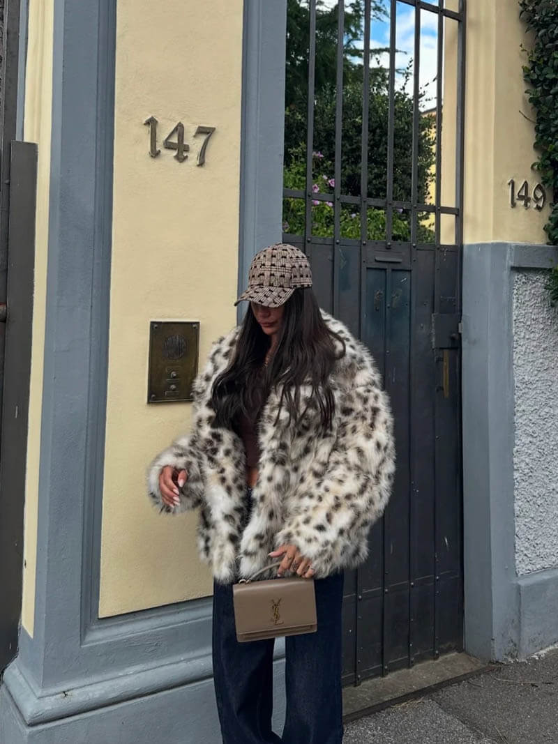 Faux fur jacket "Sunset Soirée" – Elegant & refined
