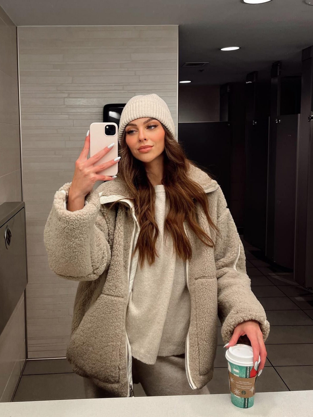 Cozy fleece jacket "Lazy Sunday" – Soft & sophisticated