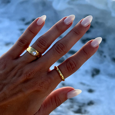 Gold-Plated Daisy Ring
