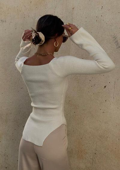 Fitted top "Weekend Getaway" – Soft & sophisticated