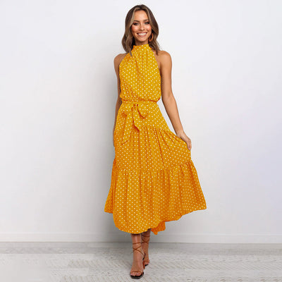 Silk maxi dress "Garden Party" – Elegant & refined