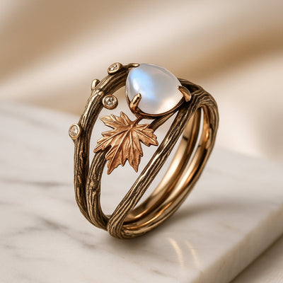 Moonstone ring "Sunday Picnic" – Elegant & natural