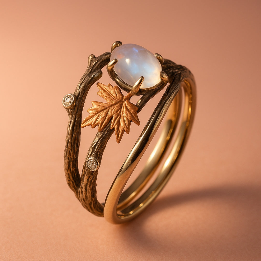 Moonstone ring "Sunday Picnic" – Elegant & natural