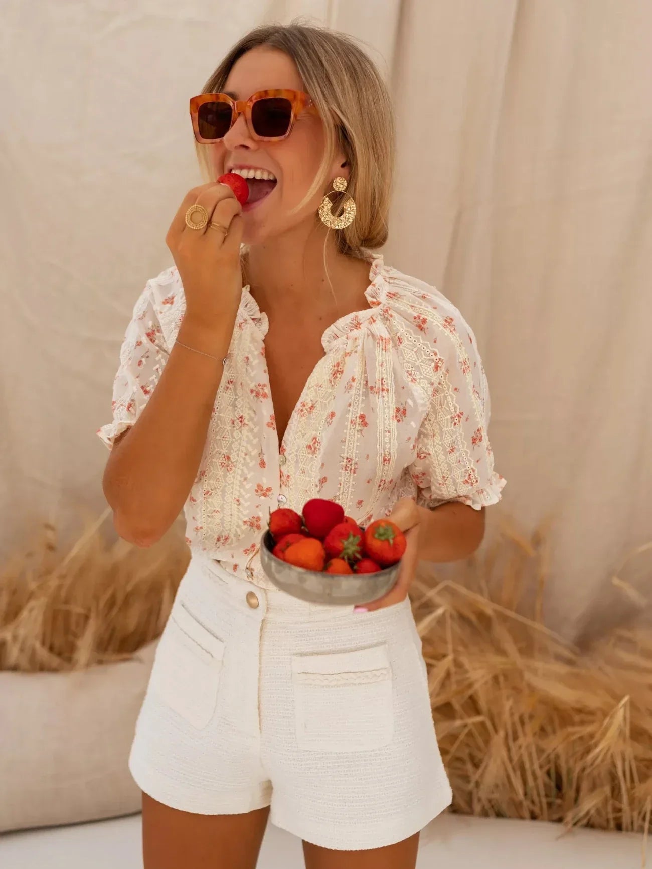 Silk blouse "Garden Party" – Fresh & feminine