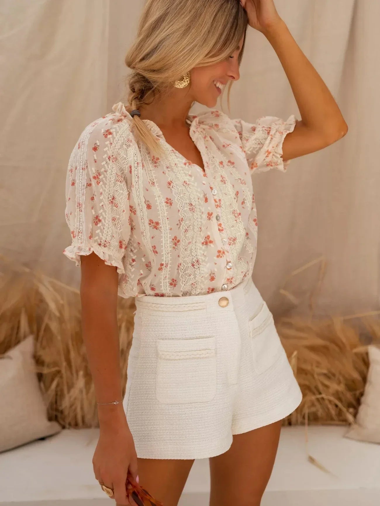 Silk blouse "Garden Party" – Fresh & feminine
