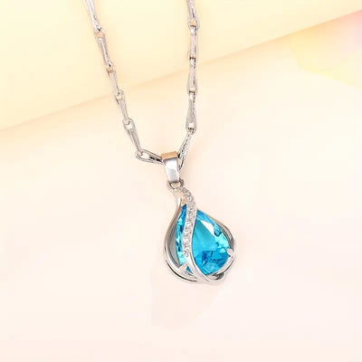 Celestial Blue Charm Necklace