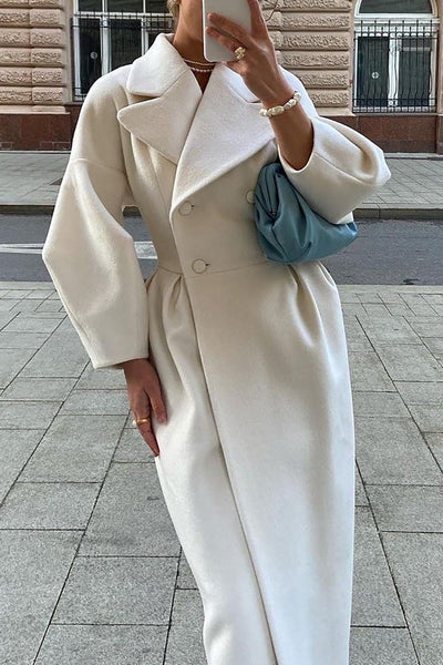 Wool long coat "Sunset Soirée" – Timeless & chic