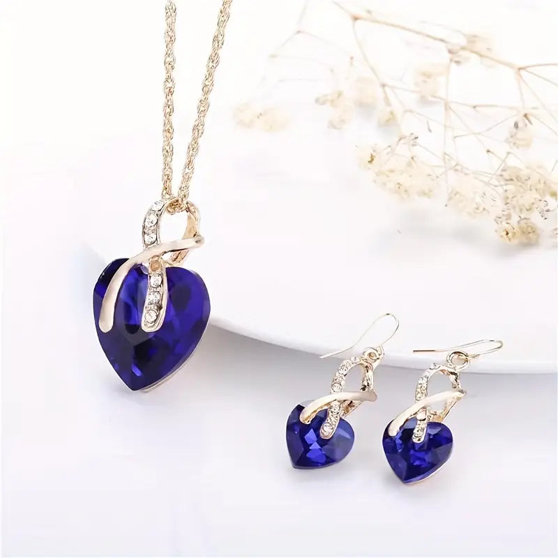 Exclusive Golden Sapphire Jewelry Set