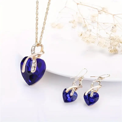 Exclusive Golden Sapphire Jewelry Set