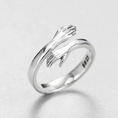 Silver adjustable hug ring "Romantic Dinner" – Elegant & refined