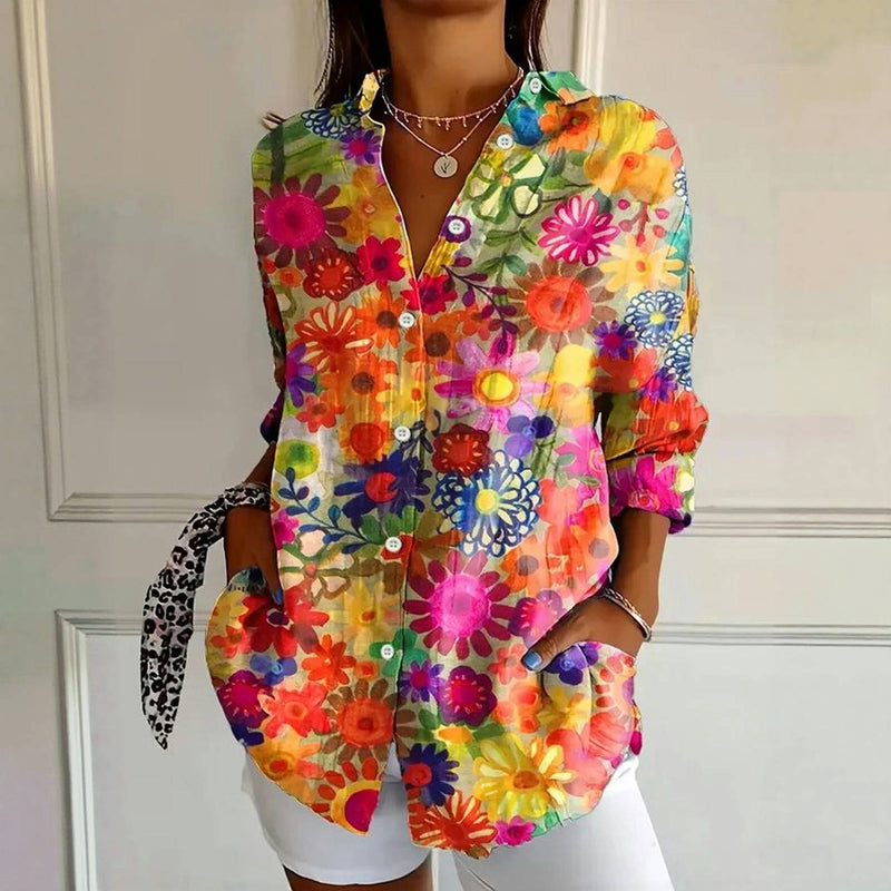 Silk blouse "Garden Party" – Soft & sophisticated