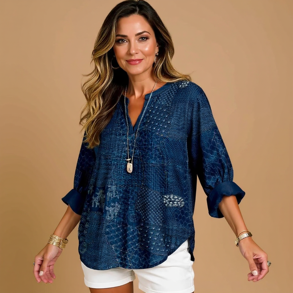 Silk blouse "Sunday Picnic" – Timeless & chic