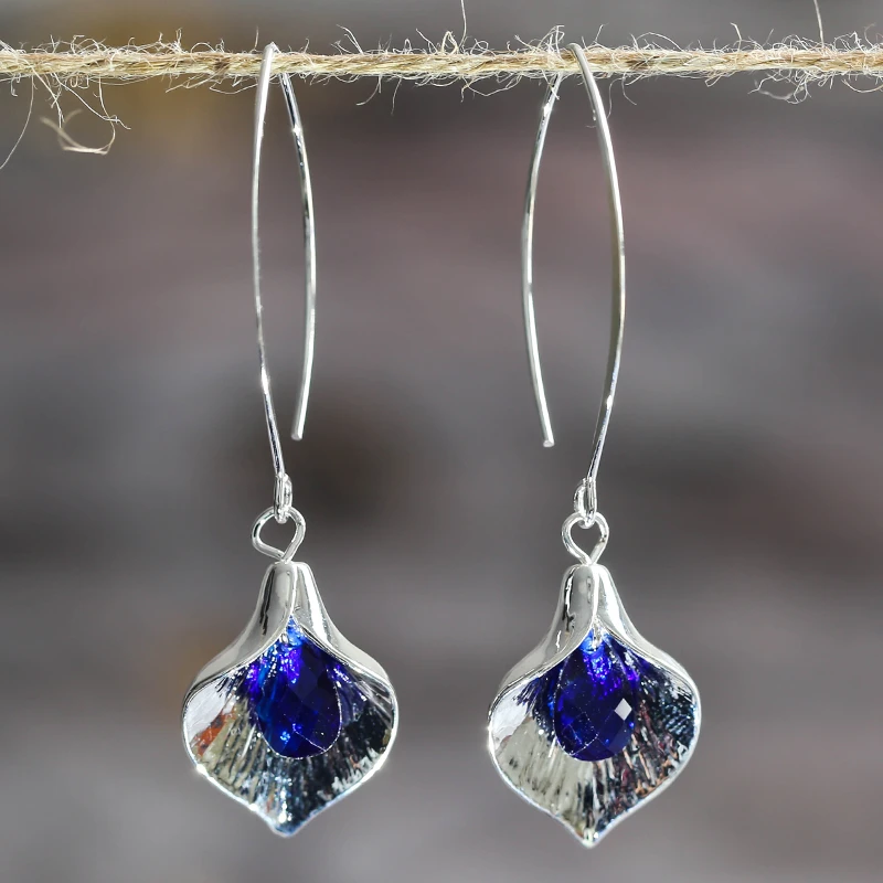 Silver earrings "Romantic Dinner" – Elegant & refined