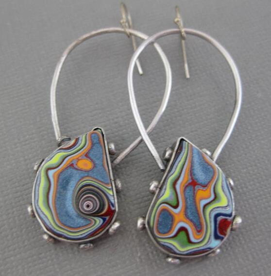 Colorful plated earrings "Cocktail Hour" – Elegant & vibrant