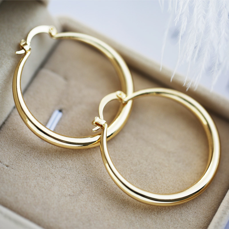 Golden hoops "Cocktail Hour" – Elegant & refined