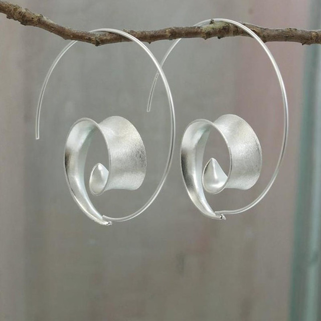 Spiral earrings "Sunset Soirée" – Elegant & refined