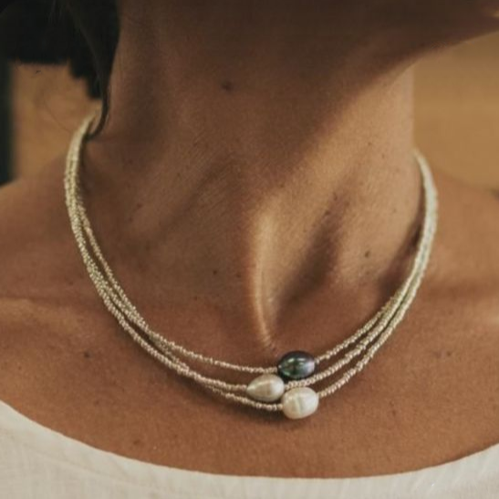 Fresh Water Pearl Necklace "Romantic Dinner" – Elegant & refined