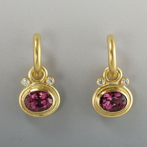 Golden earrings "Romantic Dinner" – Elegant & refined