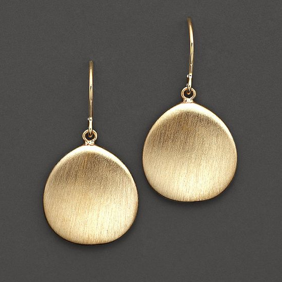 Golden Plate Earrings "Garden Party" – Elegant & refined