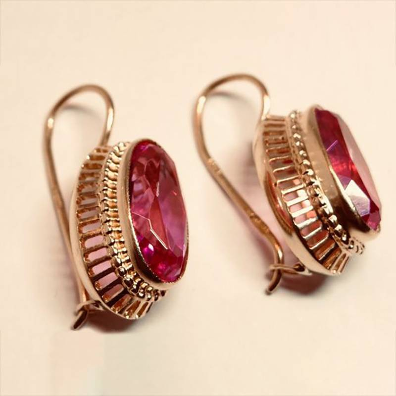 Rose gold earrings "Cocktail Hour" – Elegant & refined
