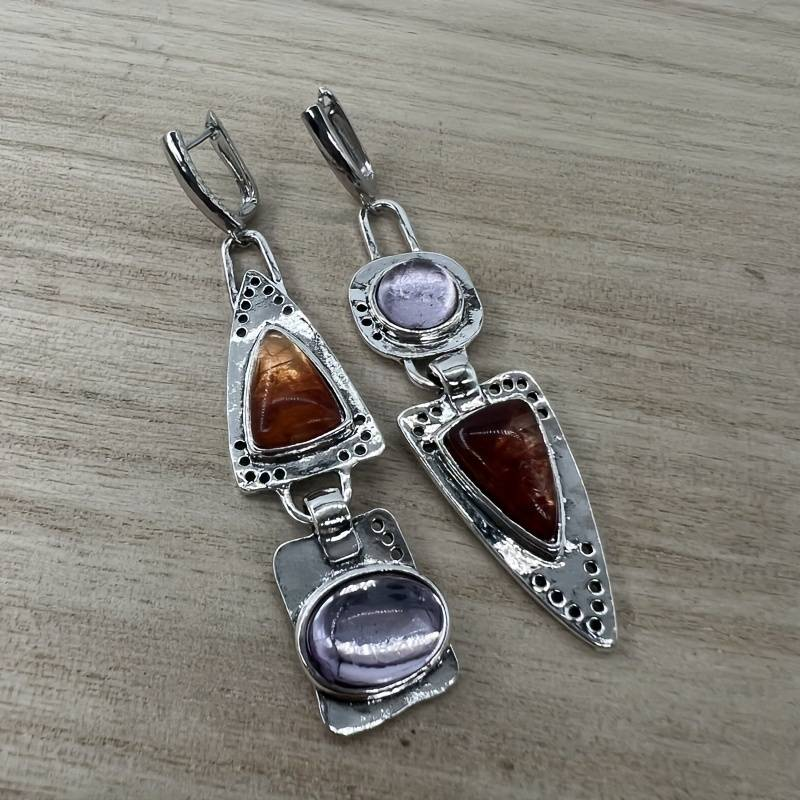 Vintage silver and crystal earrings "Cocktail Hour" – Elegant & refined