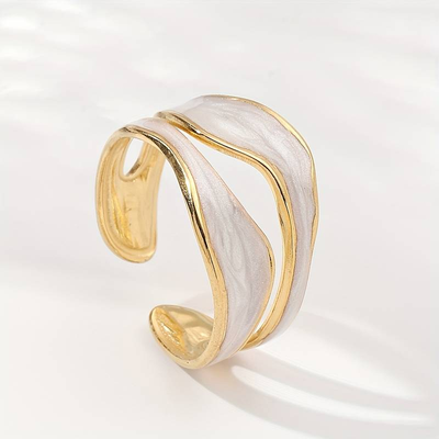 Vintage white gold ring "Romantic Dinner" – Elegant & refined