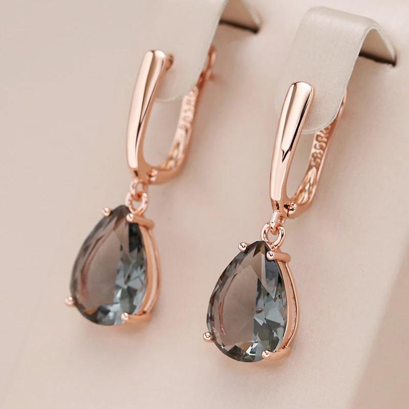 Vintage drop gold earrings "Cocktail Hour" – Elegant & refined