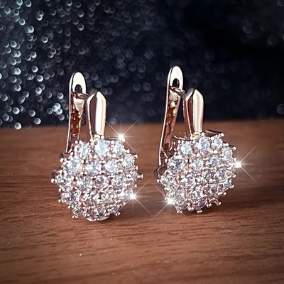 Bright glass earrings "Cocktail Hour" – Elegant & refined