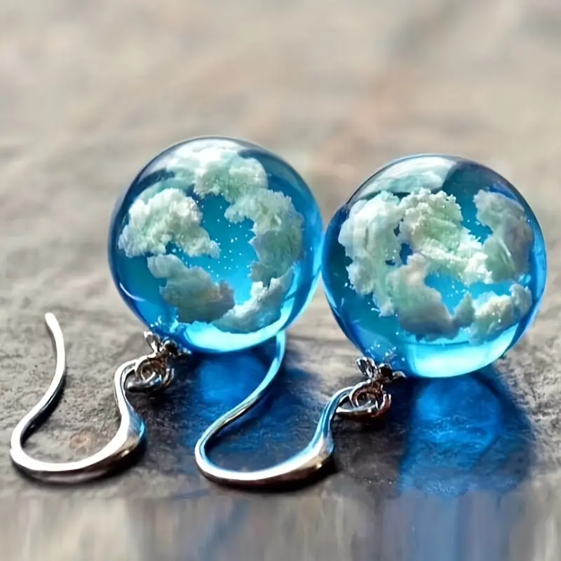 Crystal Sky Sphere Earrings "Cocktail Hour" – Elegant & refined