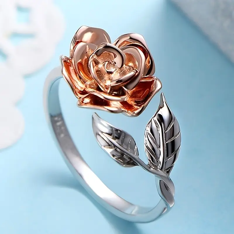 Vintage flower silver ring "Garden Party" – Elegant & refined