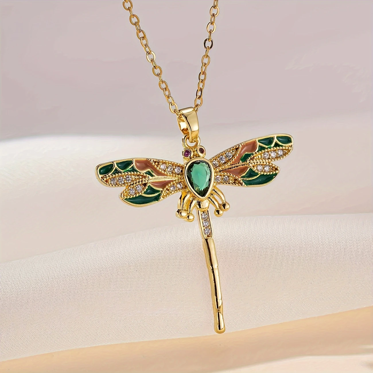 Bright gold necklace "Garden Party" – Elegant & refined