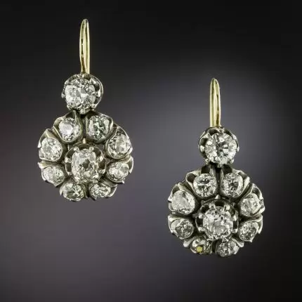 Vintage Zirconia Mandala Earrings "Cocktail Hour" – Elegant & refined