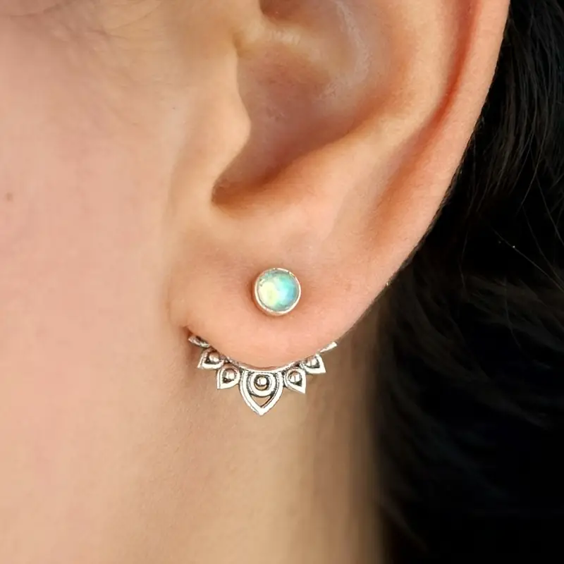 Opal stud earrings "Sunset Soirée" – Elegant & refined