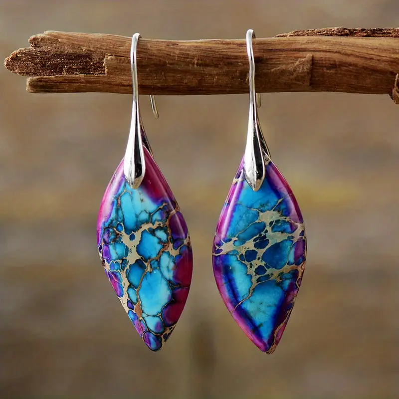 Violet nature stone earrings "Garden Party" – Elegant & refined