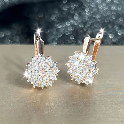 Bright glass earrings "Cocktail Hour" – Elegant & refined
