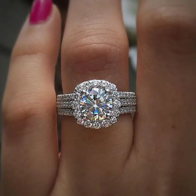 Bright layered silver ring "Cocktail Hour" – Elegant & refined