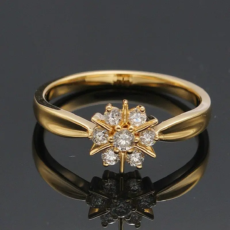 Daisy gold ring "Garden Party" – Elegant & refined