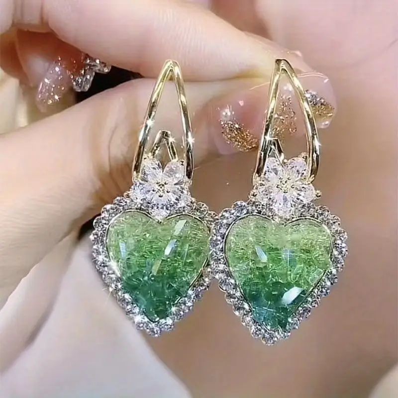 Bright heart earrings "Sunset Soirée" – Joyful & polished