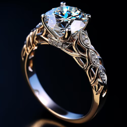 Exotic Crystal Ring "Cocktail Hour" – Elegant & refined