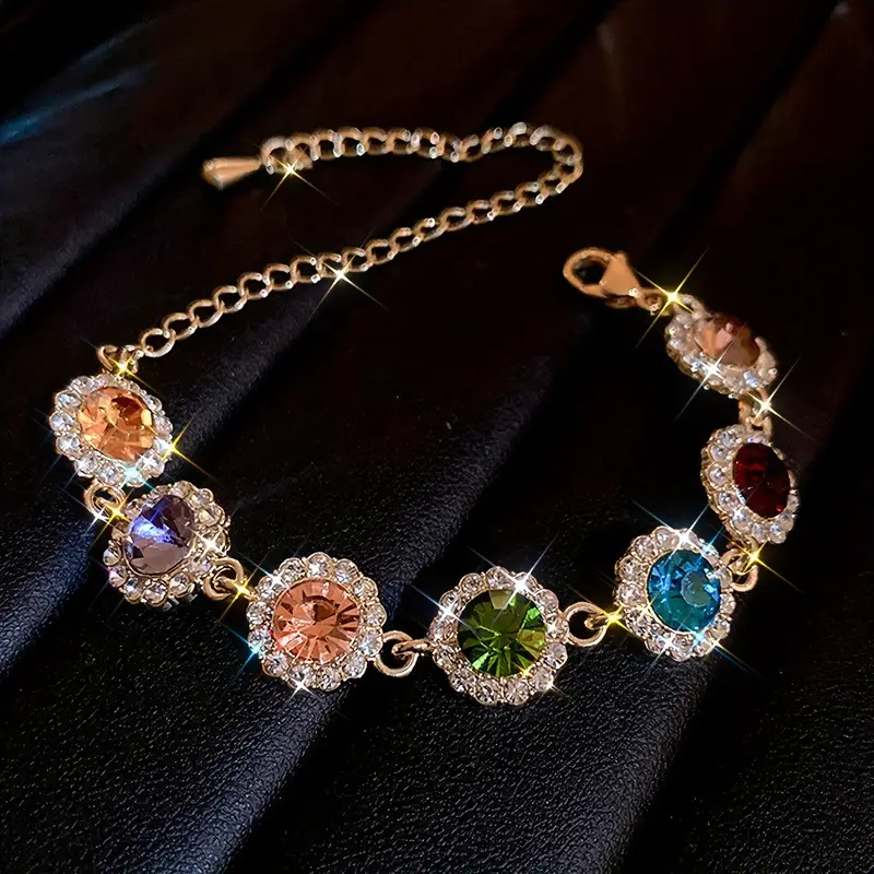 Colorful zirconia bracelet "Cocktail Hour" – Elegant & vibrant