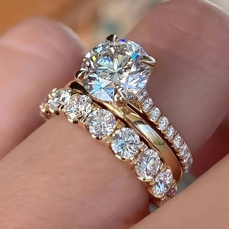 Golden ring set "Cocktail Hour" – Elegant & refined