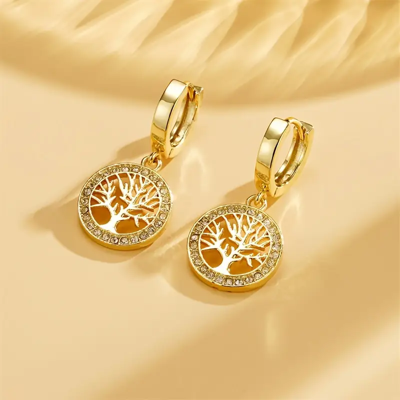 Golden Bright Earrings "Sunrise Yoga" – Elegant & vibrant