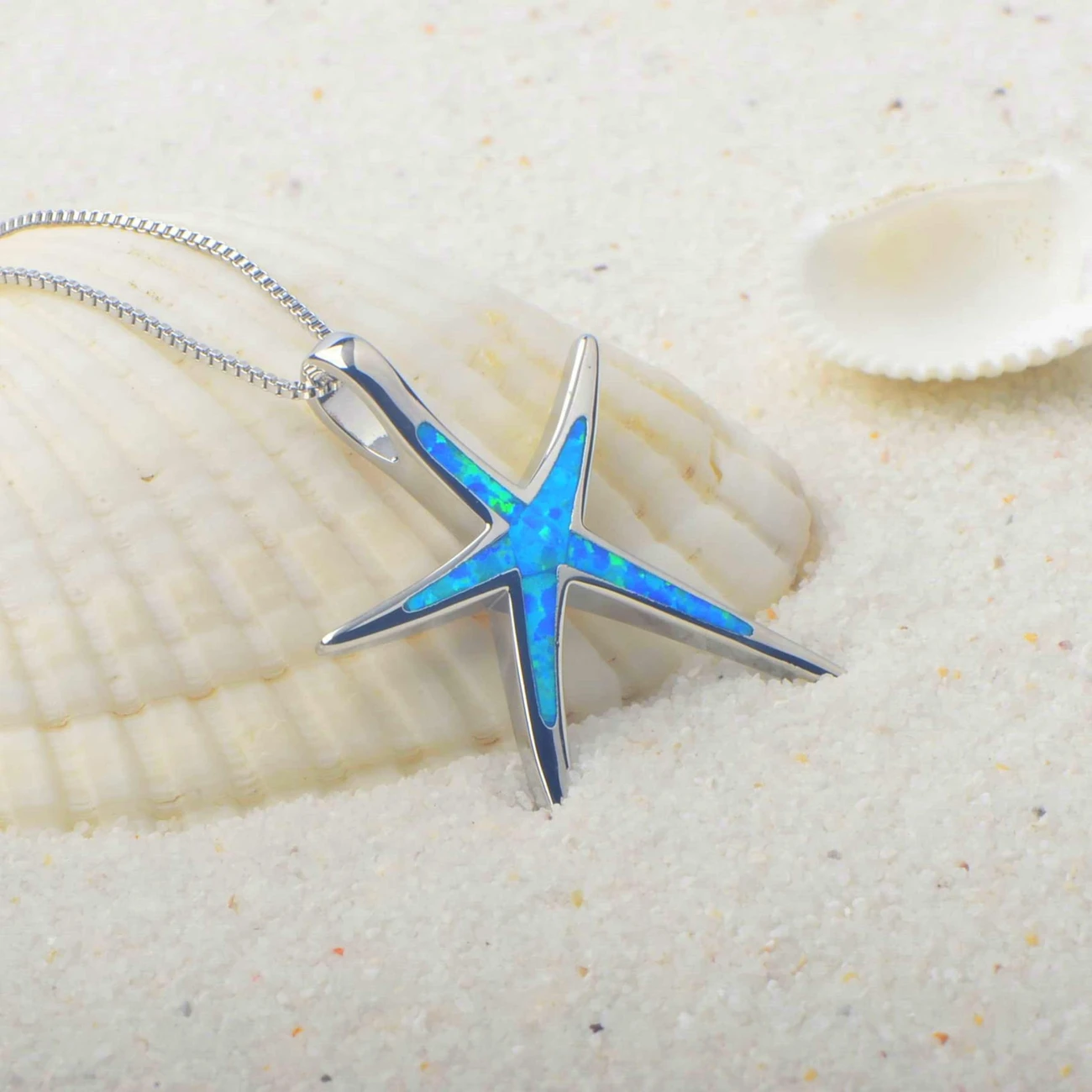 Opal starfish necklace "Beach Walk" – Elegant & natural