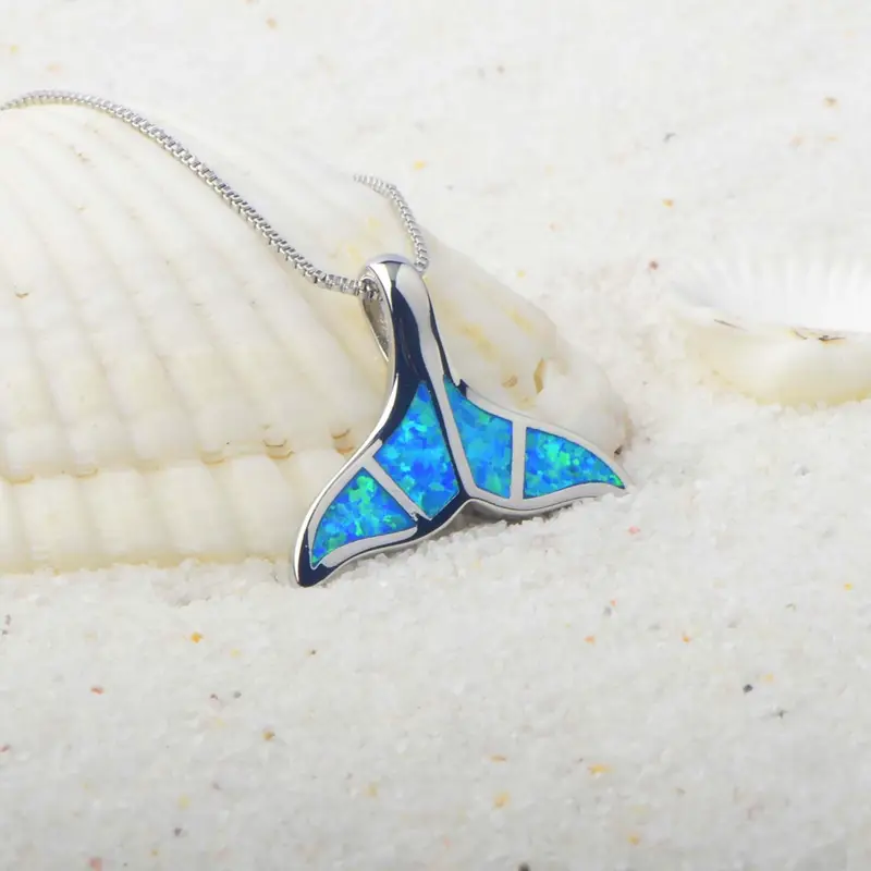 Opal dolphin tail necklace "Sunset Soirée" – Elegant & refined