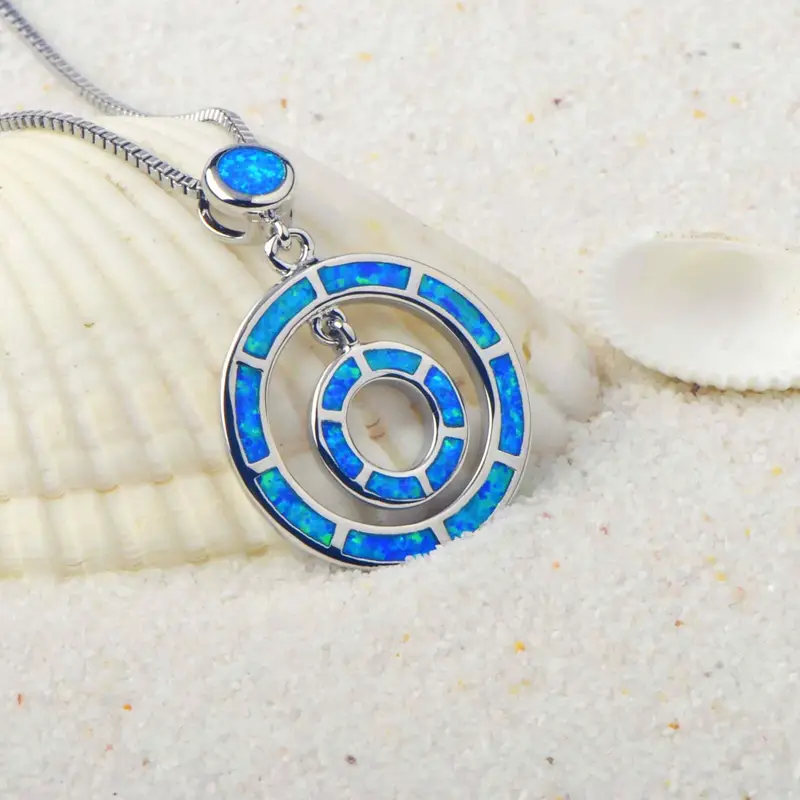 Opal hoops necklace "Garden Party" – Elegant & refined