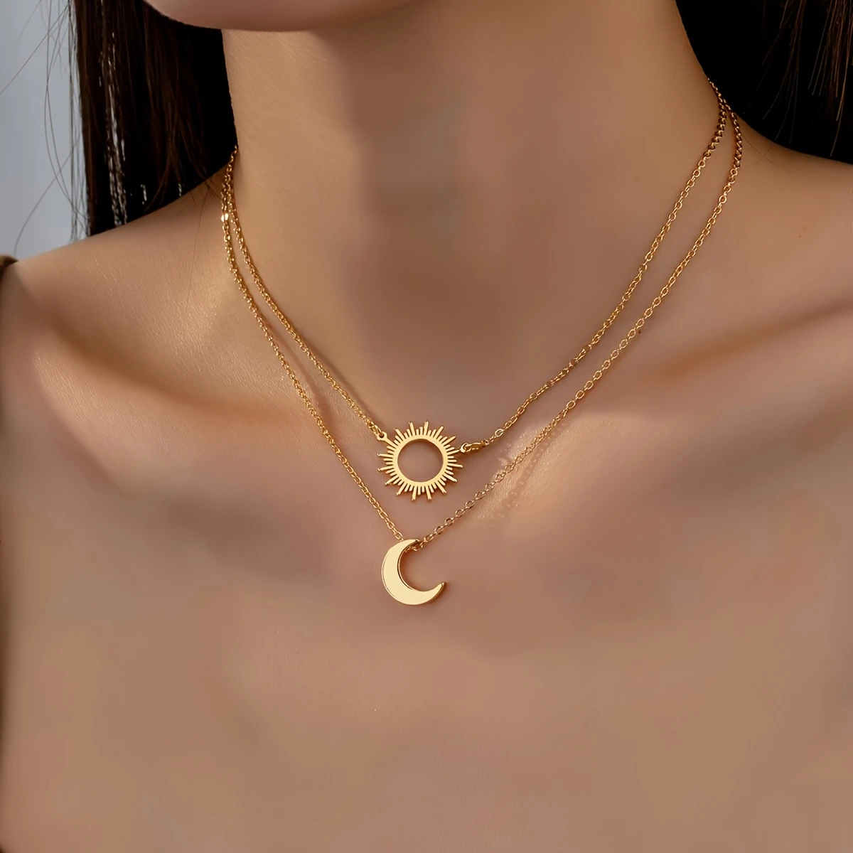 Gold layered necklace "Cocktail Hour" – Elegant & refined