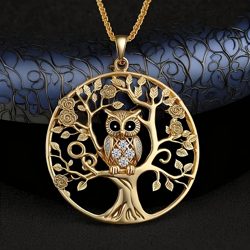 Golden Owl Necklace "Garden Party" – Timeless & chic